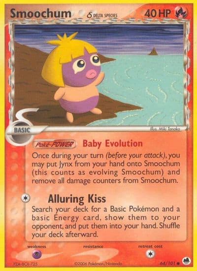 Smoochum (Delta Species) Dragon Frontiers Pokemon card