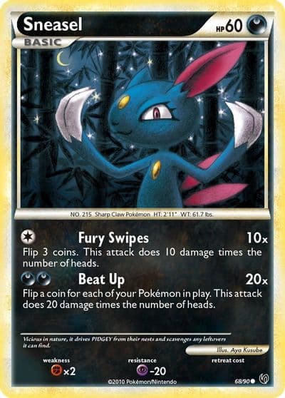 Sneasel Undaunted Pokemon card