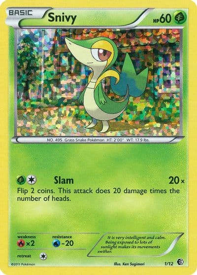 Snivy McDonald's Promos 2011 Pokemon card