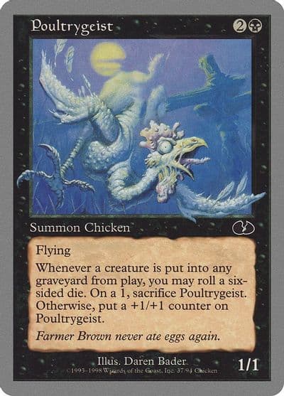 Poultrygeist Unglued Magic card