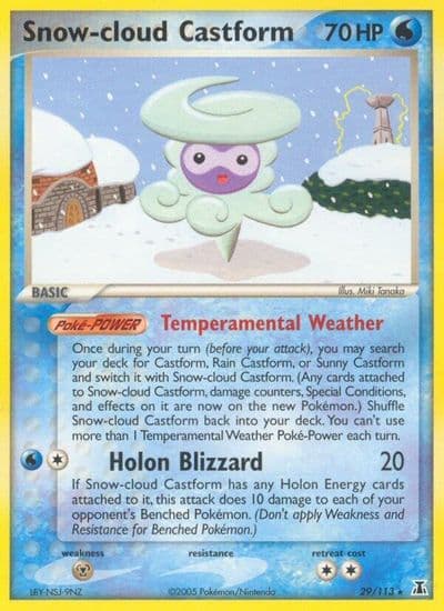 Snow-cloud Castform Delta Species Pokemon card