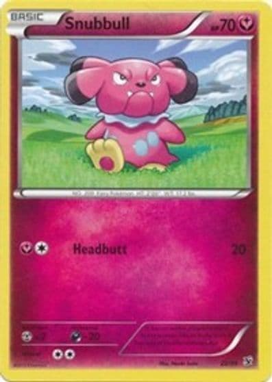 Snubbull Kalos Starter Set Pokemon card