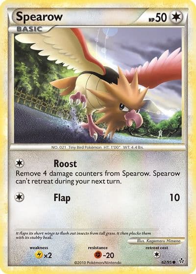Spearow Unleashed Pokemon card