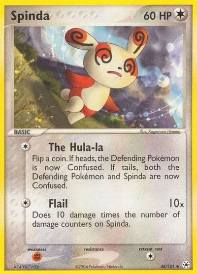 Spinda Hidden Legends Pokemon card