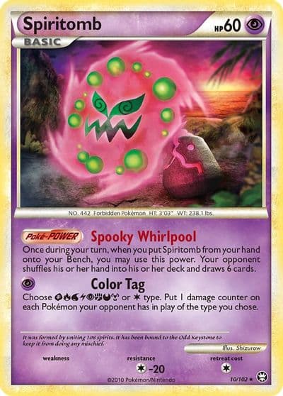 Spiritomb Triumphant Pokemon card