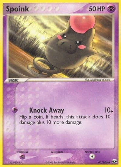 Spoink Emerald Pokemon card