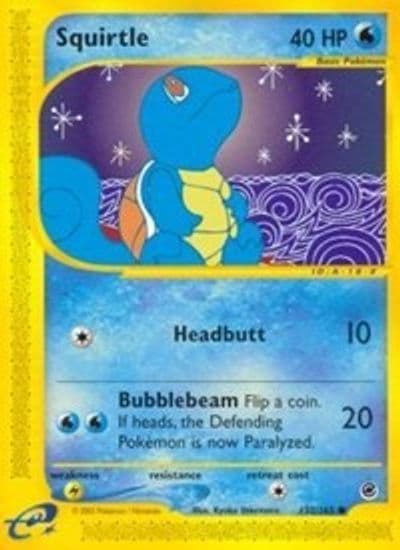 Squirtle (132) Expedition Pokemon card