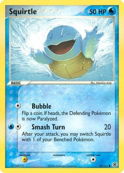 Squirtle FireRed & LeafGreen Pokemon card