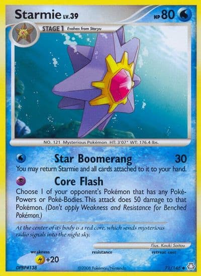 Starmie Legends Awakened Pokemon card
