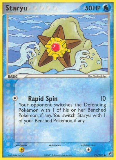 Staryu Deoxys Pokemon card