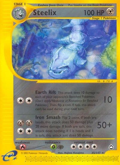 Steelix Aquapolis Pokemon card