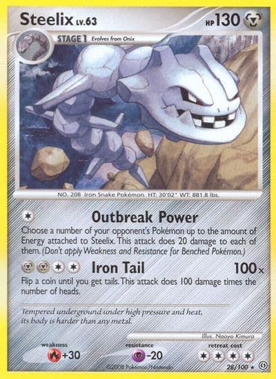 Steelix Stormfront Pokemon card
