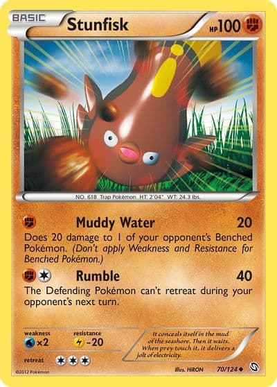 Stunfisk Dragons Exalted Pokemon card