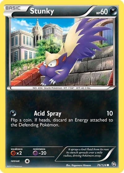 Stunky Dragons Exalted Pokemon card
