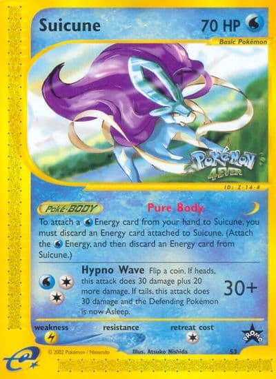Suicune WoTC Promo Pokemon card