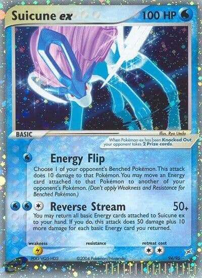 Suicune ex Team Magma vs Team Aqua Pokemon card
