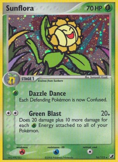 Sunflora Unseen Forces Pokemon card