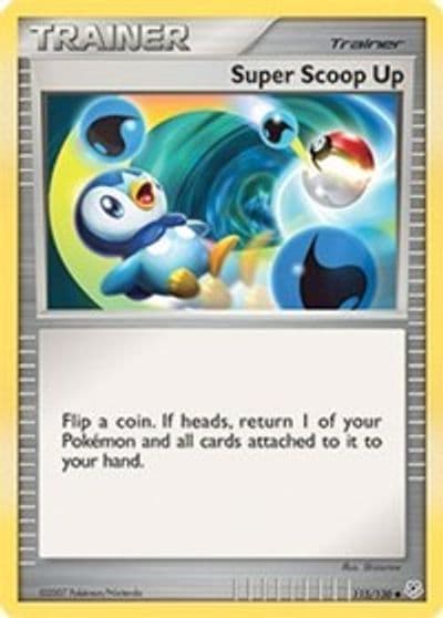 Super Scoop Up Diamond and Pearl Pokemon card