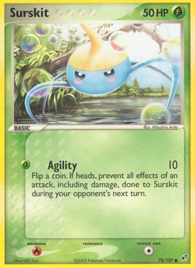 Surskit Deoxys Pokemon card