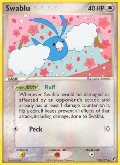 Swablu Deoxys Pokemon card