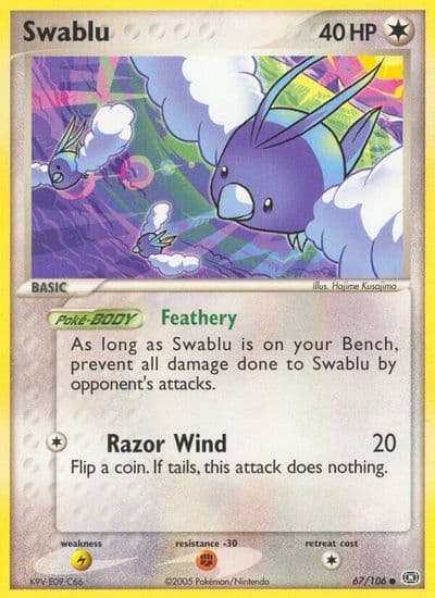 Swablu Emerald Pokemon card