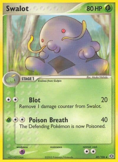 Swalot Emerald Pokemon card