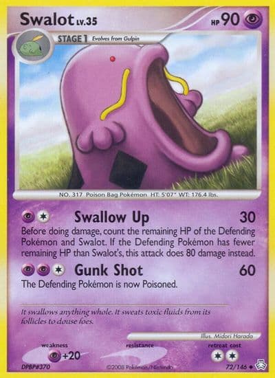 Swalot Legends Awakened Pokemon card