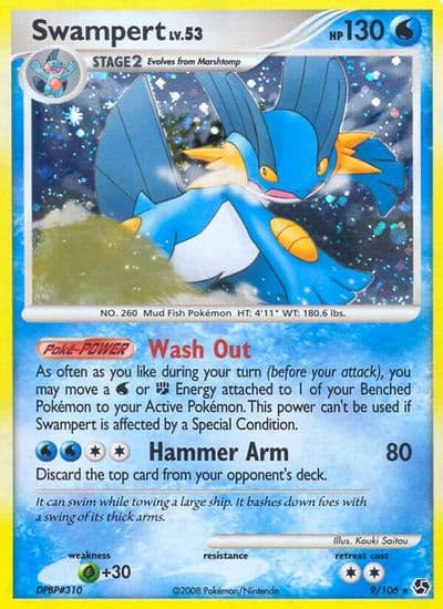 Swampert Great Encounters Pokemon card