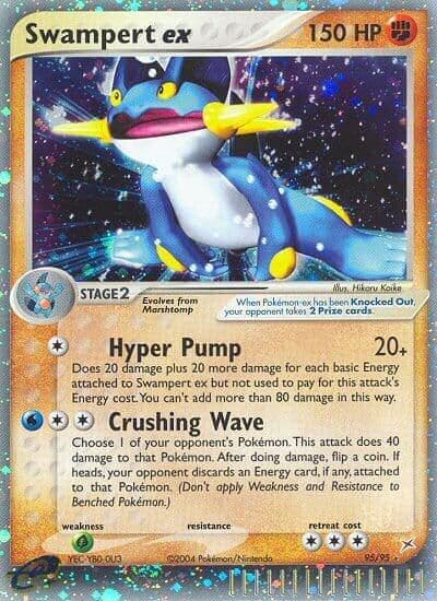 Swampert ex Team Magma vs Team Aqua Pokemon card