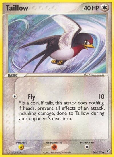 Taillow Deoxys Pokemon card