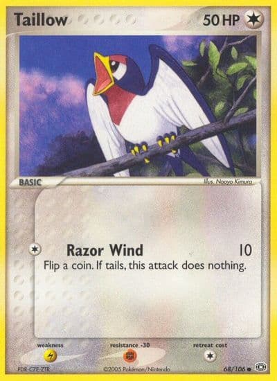 Taillow Emerald Pokemon card