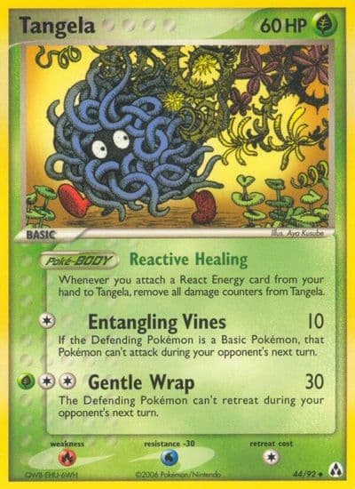 Tangela Legend Maker Pokemon card