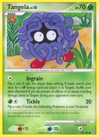 Tangela Stormfront Pokemon card