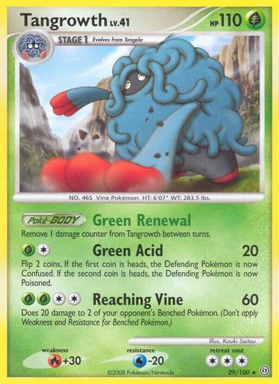 Tangrowth Stormfront Pokemon card