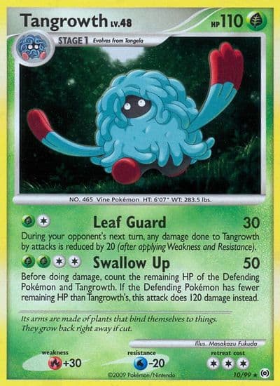 Tangrowth Arceus Pokemon card
