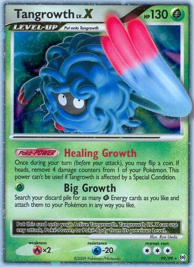 Tangrowth Lv.X Arceus Pokemon card