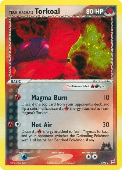 Team Magma's Torkoal Team Magma vs Team Aqua Pokemon card