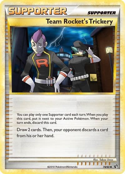 Team Rocket's Trickery Undaunted Pokemon card