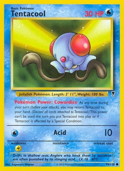 Tentacool Legendary Collection Pokemon card
