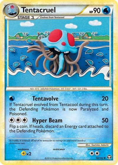 Tentacruel Triumphant Pokemon card