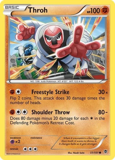 Throh Plasma Blast Pokemon card
