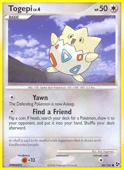 Togepi Great Encounters Pokemon card