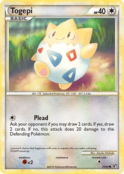 Togepi Undaunted Pokemon card