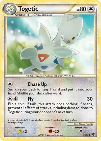 Togetic Undaunted Pokemon card