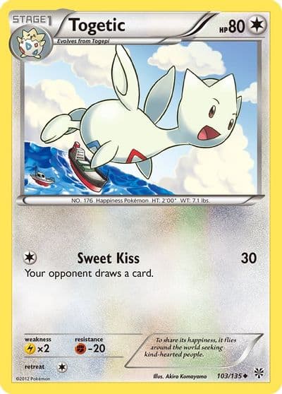 Togetic Plasma Storm Pokemon card