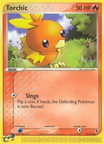 Torchic First Partner Pack Pokemon card
