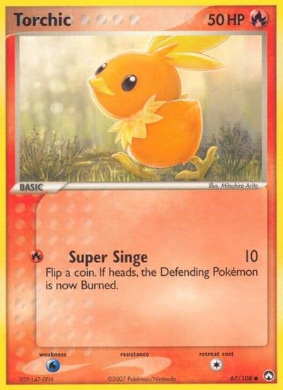 Torchic Power Keepers Pokemon card