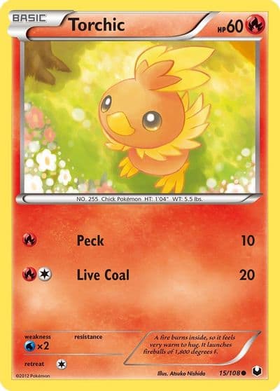 Torchic (15) Dark Explorers Pokemon card
