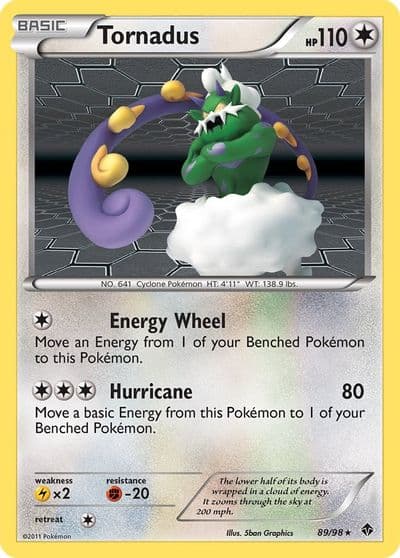 Tornadus Emerging Powers Pokemon card