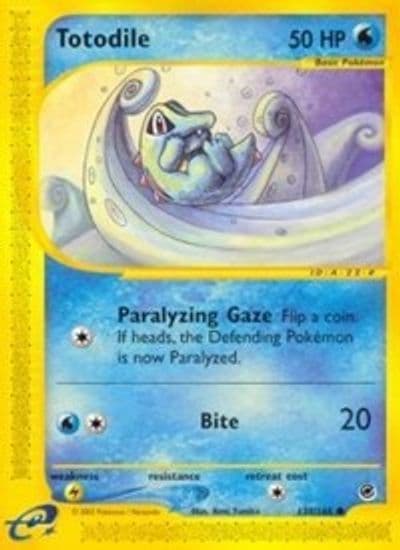 Totodile (135) Expedition Pokemon card